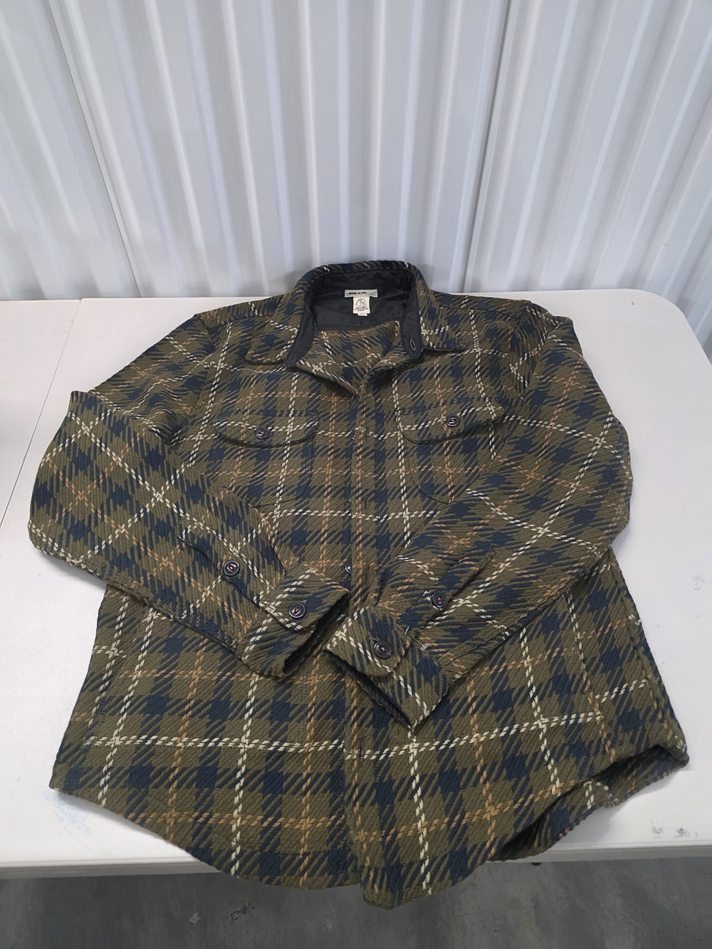 Kato Hiroshi The Anvil Shirt Jacket Loose Weave Men's Size XL Made In USA.